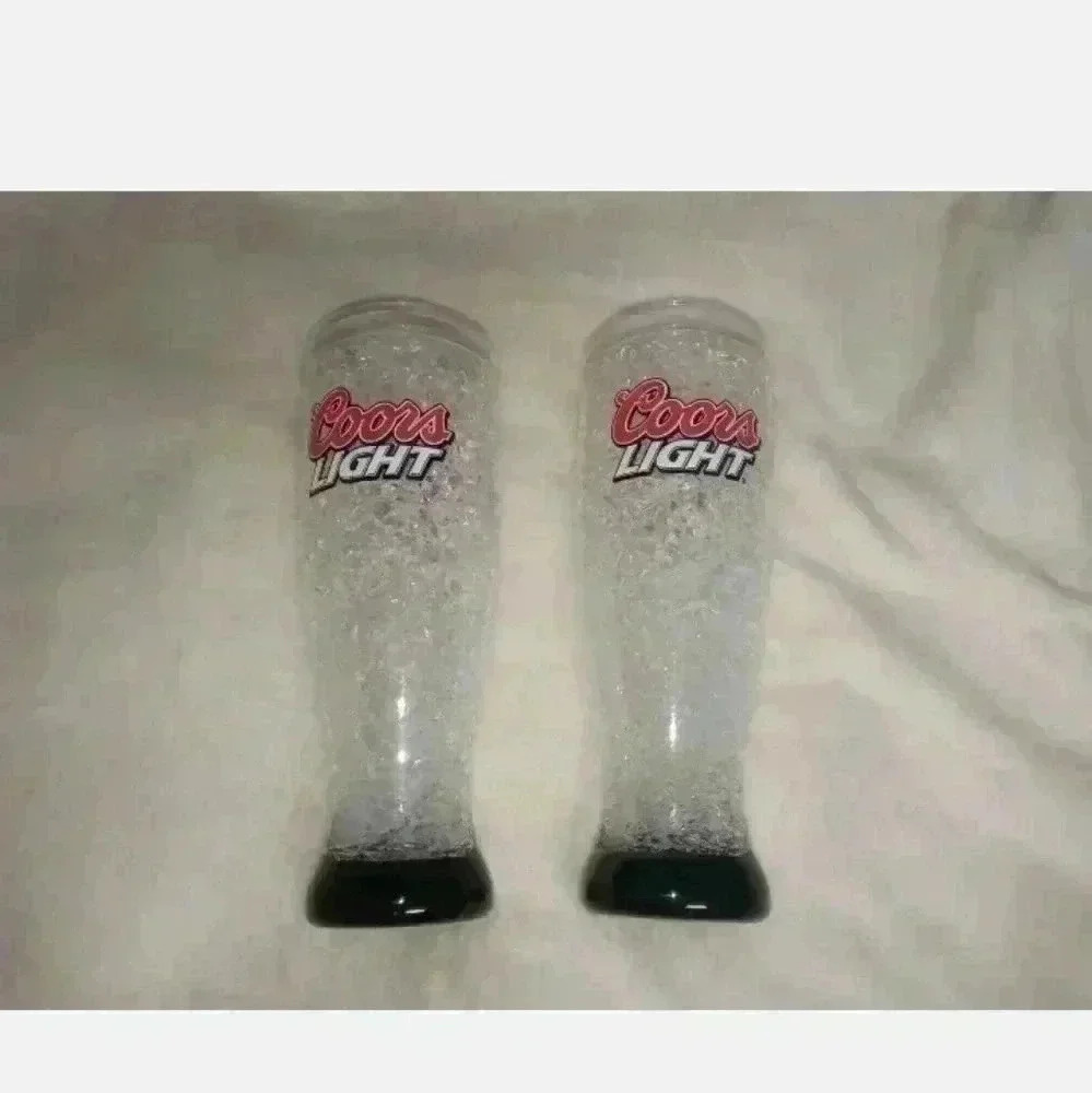 Two Vintage Coors Light Tall Cups Made In Taiwan